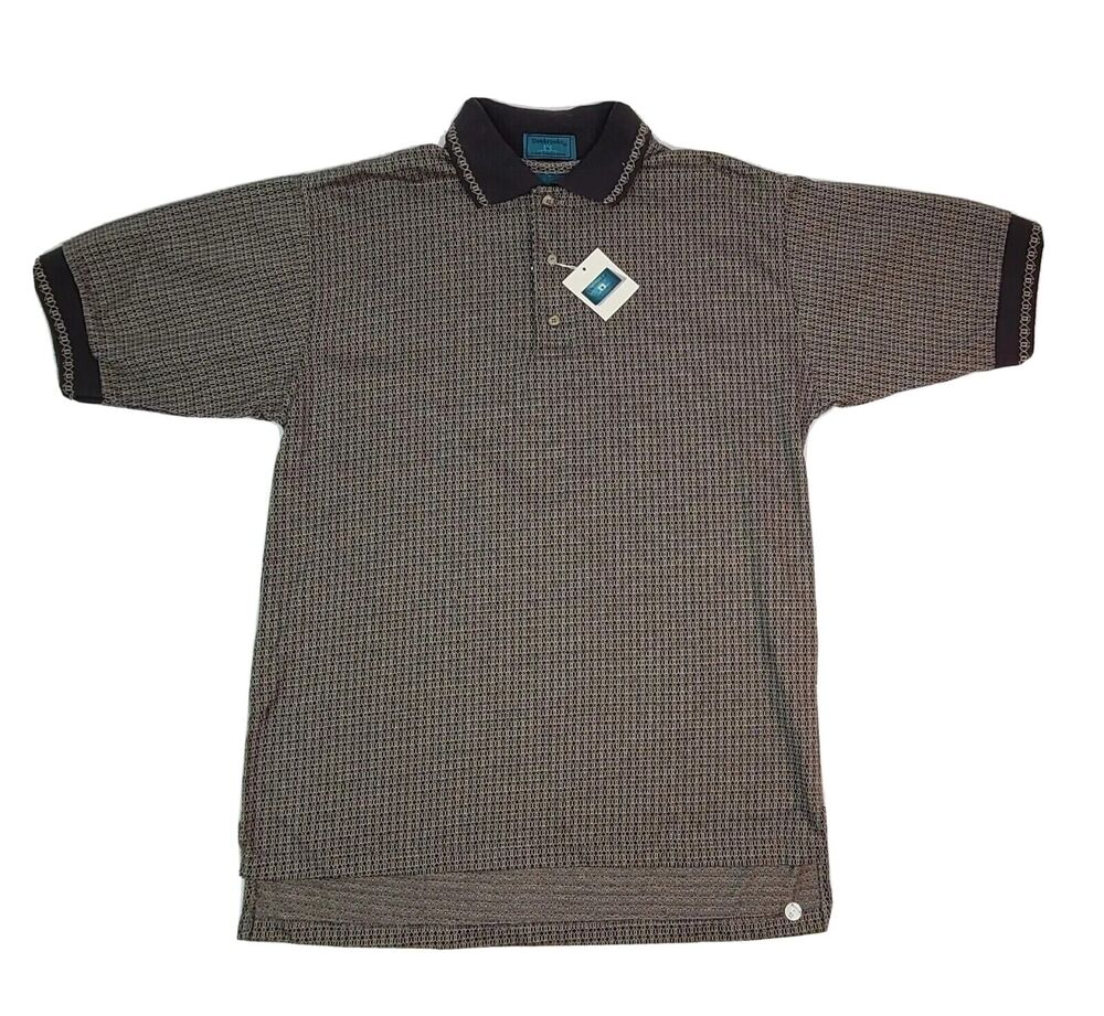 Dunbrooke Club Collection Men's Golf Polo Shirt Size Medium 100% Cotton, NWT